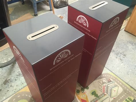 metal charity box|where to buy donation boxes.